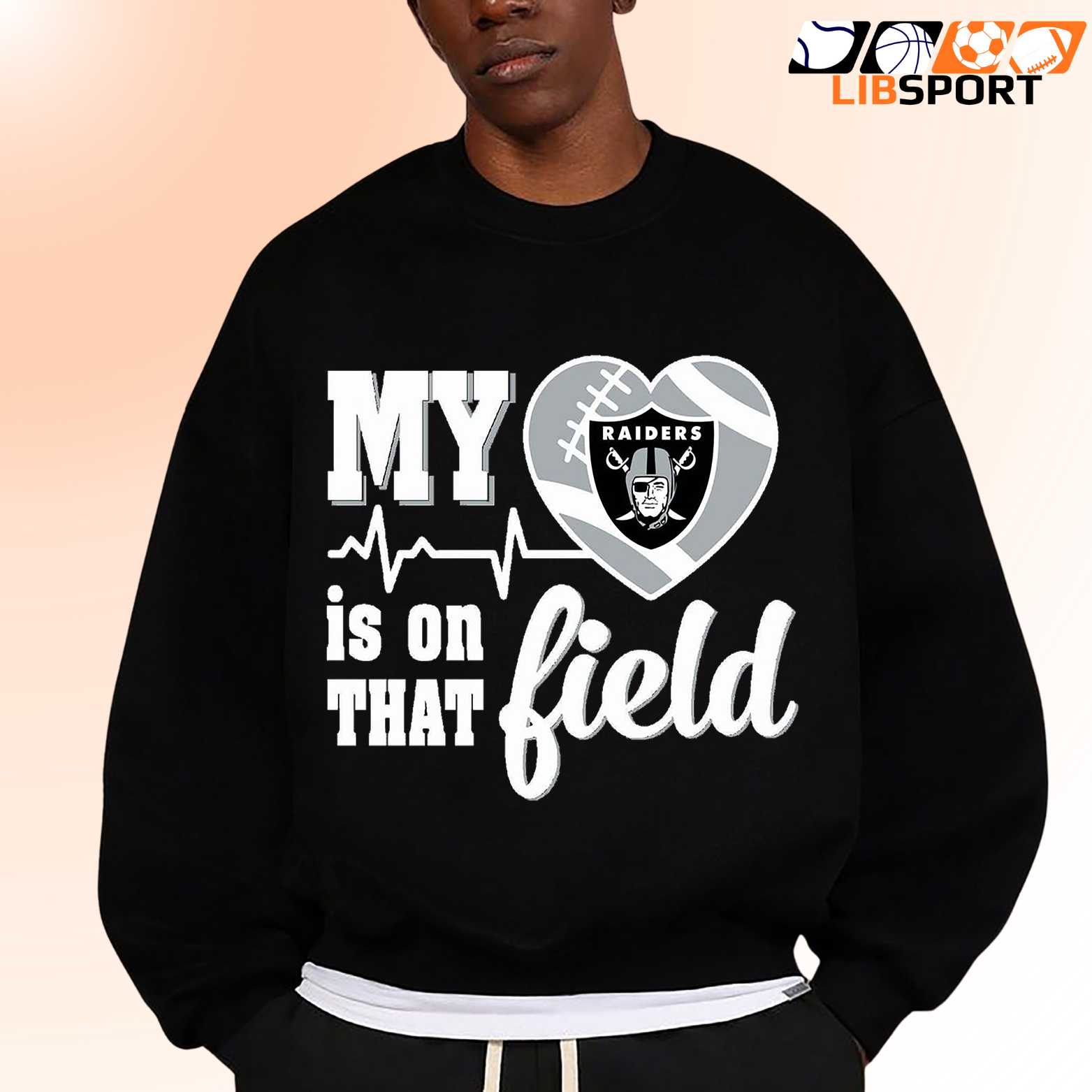 Las Vegas Raiders T Shirt, My Heart Is On That Field Tee, Unisex Fan Shirt